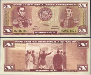 PERU 🙂 🙂 BICENTENARY FANTASY NOTE* 200 SOHLEN* SCHÖN* ND 1821/2021* USA VERKÄUFER - Bild 1 von 1