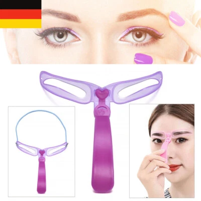 Augenbrauen Schablone 8 verschiedene Vorlagen Kosmetik Make-Up Eye Brow DE - Bild 1 von 4