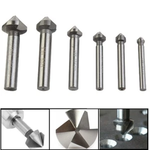 Countersunk Drill Bit 3Flute 6.3-20.5mm Chamfer Chamfering Countersink - Picture 1 of 64