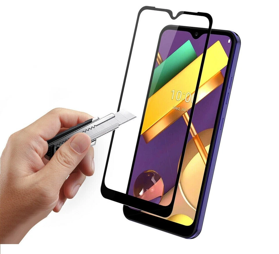 Full Coverage Edge to Edge Anti Scratch Tempered Glass for Moto E 2020  - Image 1 of 1