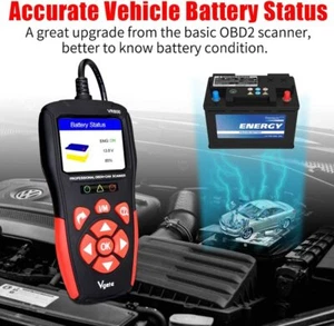 Lector de códigos automotrices Vgate OBD2 escáner comprobación automática herramienta de diagnóstico de fallas del motor - Imagen 1 de 9