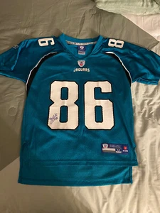 Reebok NFL On Field Zach Miller Jacksonville Jaguars Jersey #86 Auto Youth M - Picture 1 of 9