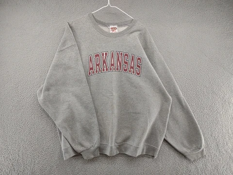 Red Oak Men's Arkansas Razorbacks Long Sleeve Sweatshirt in Size 2XL READ Cover