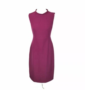 Annarita N Sheath Dress Size IT 44 Purple Sleeveless Collared Polyester - Picture 1 of 9