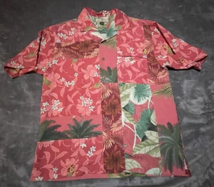 Tommy Bahama Shirt Mens Hawaiian Floral 100% Silk Short Sleeve Button Up Size S - Picture 1 of 15