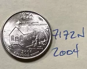 2004 D Iowa State Quarter 7172N - Picture 1 of 3