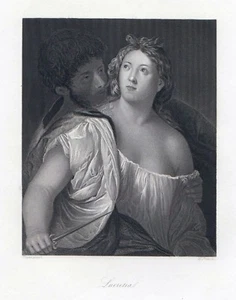 Galantería "LUCRECIA" St.um 1830 de W. Frech a Tiziano - Imagen 1 de 1
