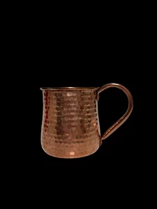 Williams Sonoma Hammered Copper Moscow Mule Mug Cup  Height 3 5/8'' - Picture 1 of 4