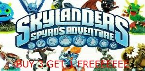  Skylanders Spyro's Adventure Characters Buy 3 Get 1 FAST SHIPPING 