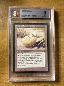 MTG ✨TRIASSIC EGG✨Legends BGS 9 MINT RARE Artifact 1994 VINTAGE Frazier Artwork - Picture 1 of 2