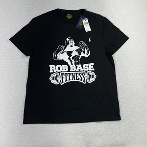 Polo Ralph Lauren Rob Base Fitness Shirt Mens XL Slim Fit Black Short Sleeve NWT - Picture 1 of 8