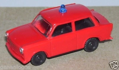 Micro Ses Ho 1/87 Trabant P 601 S Feuerwehr Pompiers FIRE - Image 1 of 3