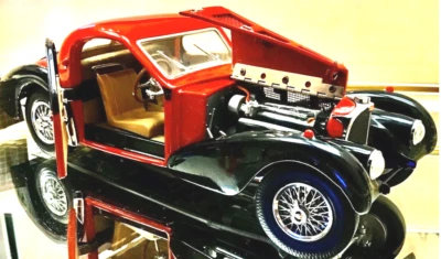 Bugatti Race Car1 24Racing Racer Veyron Custom Built18Metal Body12Chiron Model - Image 1 of 4