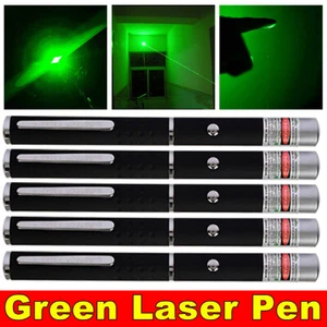 5pcs 9900 Miles 532nm Mini Small Green Laser Pointer Visible Beam AAA Lazer Pen - Picture 1 of 20