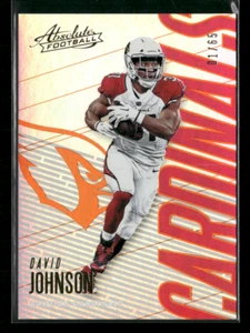 2018 Panini Absolute #2 David Johnson Spectrum Orange /65 - Picture 1 of 2