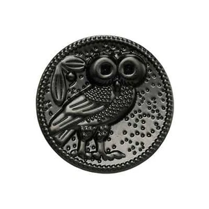 5pcs Vintage Owl Design Metal Button, Classic Decor for Clothing, Sewing, Crafts - Picture 1 of 6