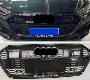 Para Audi A7 S7 RS7 2019 2020 2021 2022 Parachoques Malla Parrilla - Imagen 1 de 4