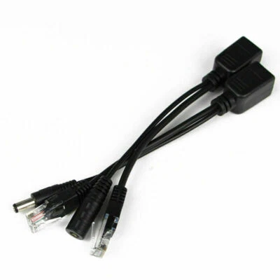 1 Pair POE Cable Passive Power Over Ethernet Adapter Cable  Splitter Injector ZA - Image 1 of 3
