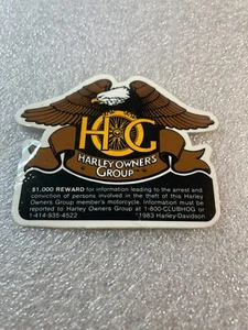 Calcomanía Harley Davidson Eagle Harley Owners Group HOG 1993~M-476 - Imagen 1 de 1