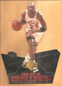 1995-96 Michael Jordan Upper Deck SP Standup Die Cut Promo-11 inches tall - Picture 1 of 1