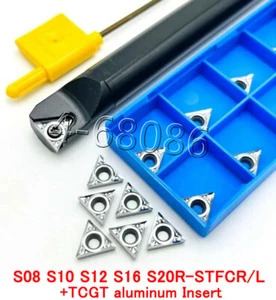 Insertos de carburo 5 piezas TCGT110204-AK + S14N-STFCR11 soporte de orificio interior de giro interno - Imagen 1 de 10