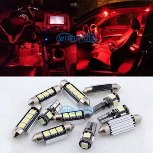 12X Interior Red Canbus LED Light Package For Volkswagen MK5 GTI GOLF RABBIT - Picture 1 of 7