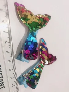 2 X Cute Girl  Hair Clip Sparkle Hand Made - Picture 1 of 2