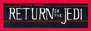 Vintage Old Star Wars Return of the Jedi Vending Machine Sign Old Store Stock - Picture 1 of 1