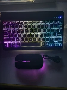Set mouse e tastiera wireless retroilluminato - Bild 1 von 5