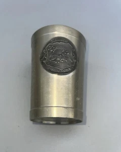 Zinnbecher Zinn Steinbock Sternzeichen 11 cm hoch 7 cm Durchmesser - Bild 1 von 1