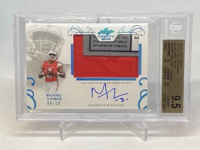 Trinity Patch 2016 azul automático/10 Michael Thomas RC BGS 9,5/10 OHIO GEM MT Foto 1 de 4