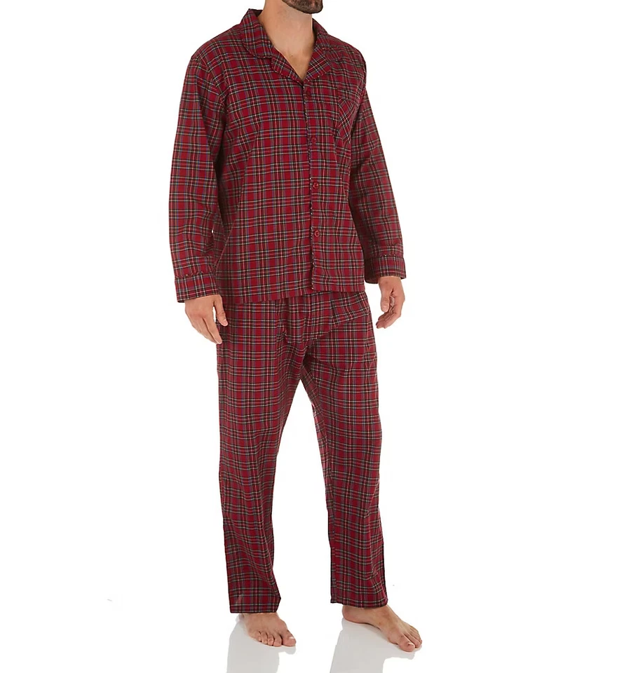 Juego de pijama tejido de tela ancha Hanes 4016T Tall Man Classics Foto 1 de 1