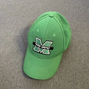 Marshall Thundering Herd Hat Men OSFA Green Nike Legacy 91 Dri Fit Stretch - Picture 1 of 8