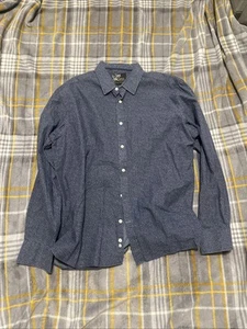 Skopes Dark Blue Tailored Fit 100% Cotton Size XL Casual Long Sleeve Shirt - Picture 1 of 1