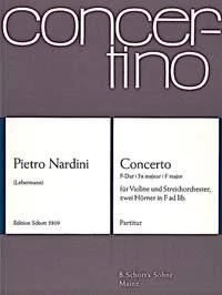 Concerto F Major op. 1/3 Pietro Nardini Score Violin and String Orchestra- 2 Hor - Image 1 of 3
