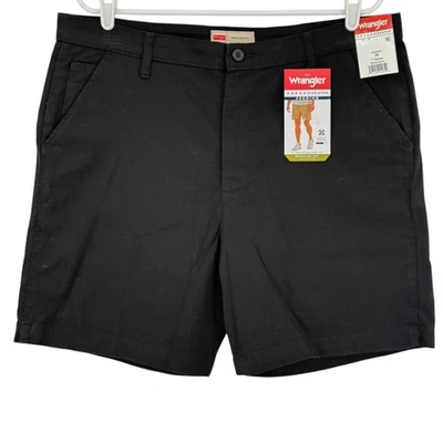 Pantalones Cortos Negros Wrangler Five Star Premium Elastizados Calce Regular Para Hombre Talla 36x7 Nuevos con Etiquetas Foto 1 de 4