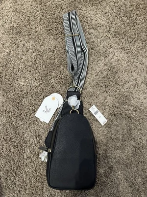 Bolso Bandolera Anthropologie Urban Originals Cuero Vegano Negro Nuevo con Etiquetas Foto 1 de 4