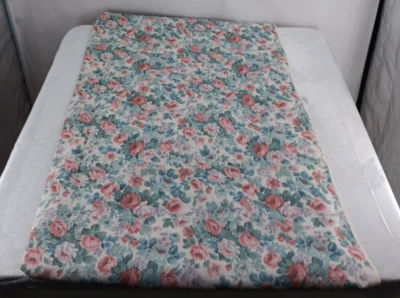 Vintage Omega Textile Corp Floral Fabric 1-piece 46"W x 104"L #5344 - Image 1 of 4