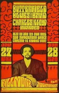 BUTTERFIELD BLUES BAND BG 47 FILLMORE 1967 concert poster BILL GRAHAM NM - Picture 1 of 1