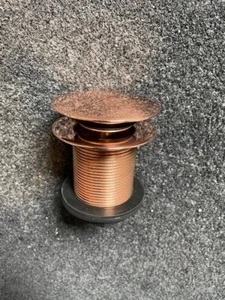 Ungeschlitzter Clickerbad Abfallbeschlag - Kupferoberfläche für Bäder ohne Überlauf - Bild 1 von 3