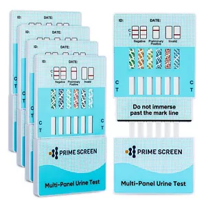 Prime Screen 5 Packs 12 in 1 Drug Test Kits Urine Test Panel Home Use - Picture 1 of 6