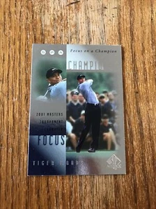 2001 Upper Deck SP Authentic Focus on a Champion Tiger Woods #FC6 Rookie Insert - Picture 1 of 4
