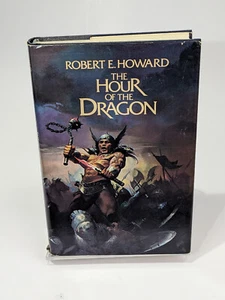 Conan THE HOUR OF THE DRAGON Robert E Howard 1977 First Editon HC DJ $8.95 - Imagen 1 de 10