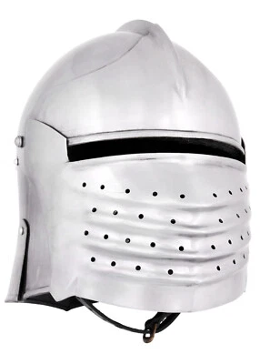 ULFBERTH Blasebalg-Schaller, ca. 1490, 2 mm Stahl Mittelalter Schaukampf Helm - Bild 1 von 4