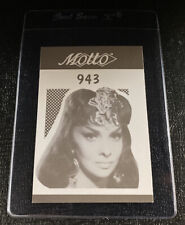 Gina Lollobrigida 1987 Motto Trivia Game Trading Card TV Actress Italian 1950s