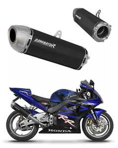 CBR 954 RR FIREBLADE 2002 - 2003 Exhaust Silencer Muffler S6 BLACK DOMINATOR - Picture 1 of 5
