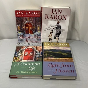 4 Jan Karon HC Books 6,8,9,10 Mitford Series A Common Life Shepherds Abiding - Picture 1 of 7