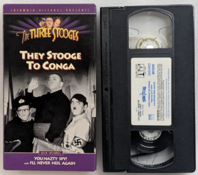 The Three Stooges They Stooge to Conga (VHS, 1994, Columbia TriStar) - Image 1 of 4