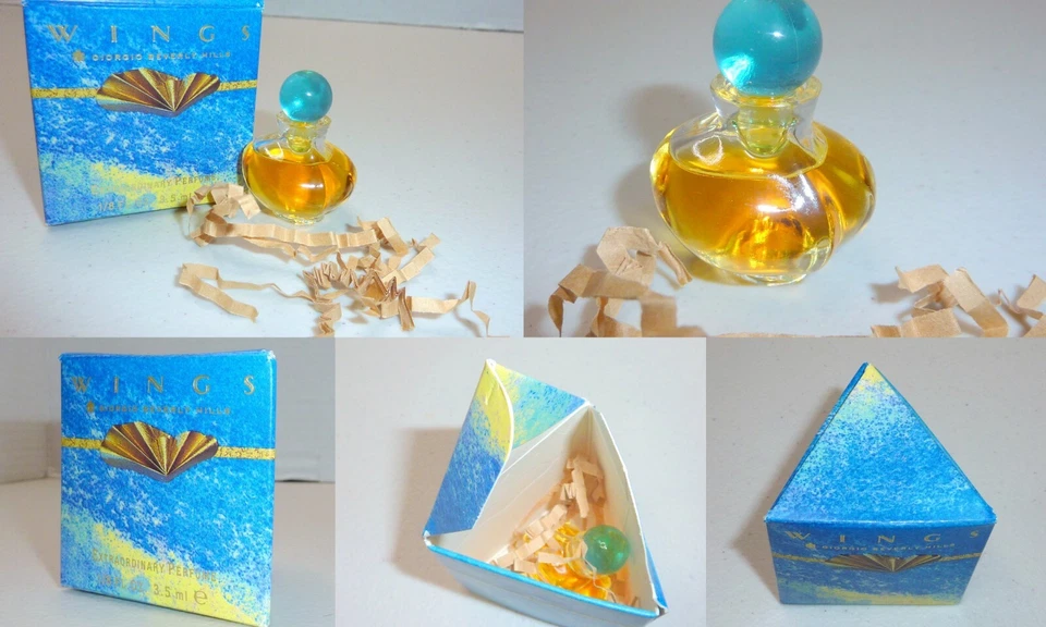 Vintage WINGS Perfume EDT GIORGIO BEVERLY HILLS 3.5 ml Miniature W/box - Image 1 of 4