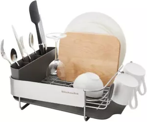 KitchenAid Kompakt, Platzsparender Rostbeständiger Geschirrkorb, 16,06 Zoll, Grau - Bild 1 von 6